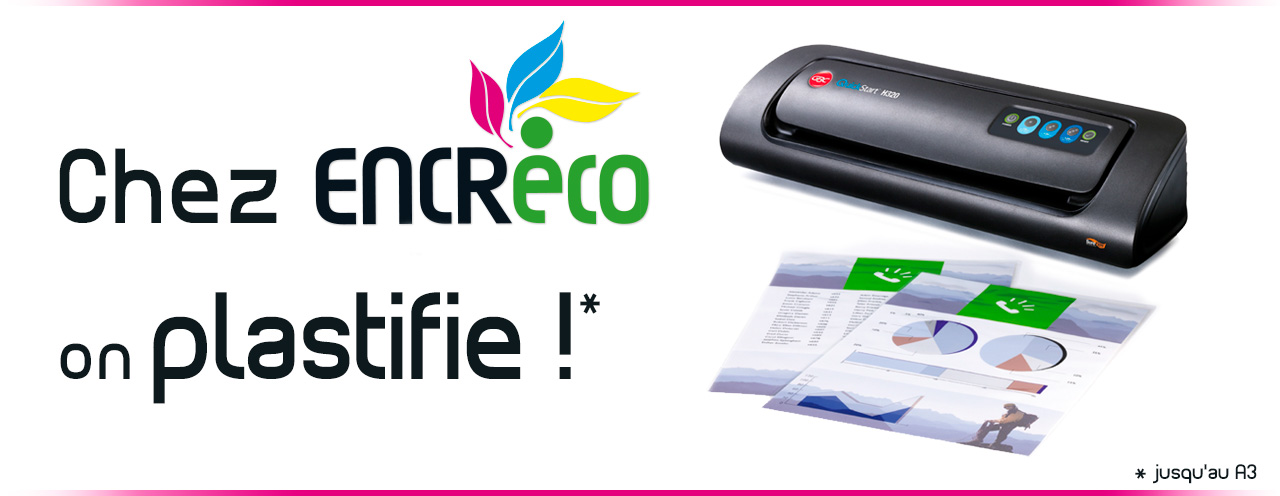 Faites plastifier vos documents et photos chez EncreEco Angouleme